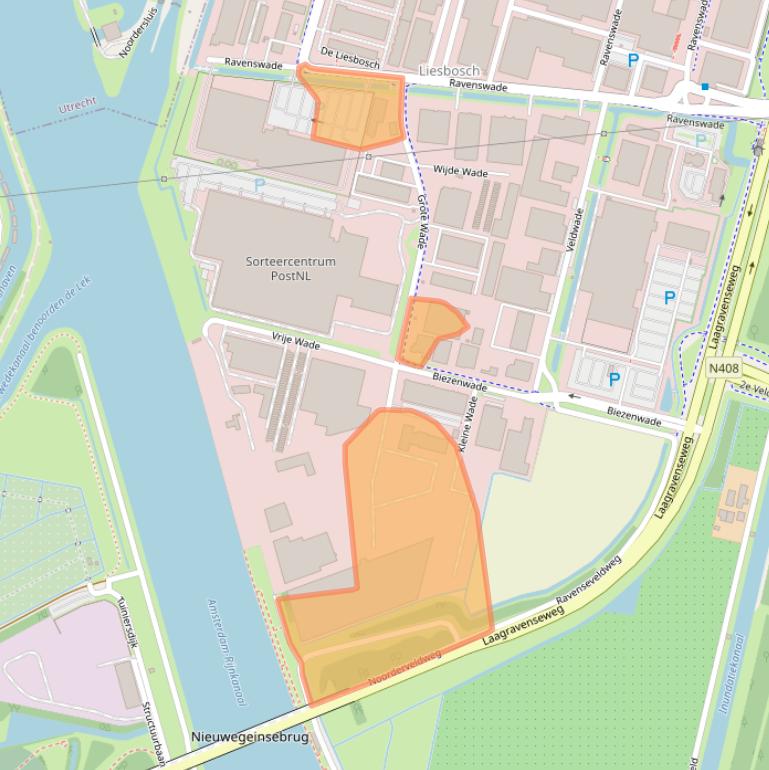 Kaart van postcodegebied 3439NZ.