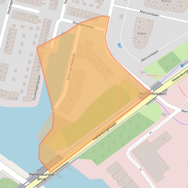 Kaart van postcodegebied 3439RE.