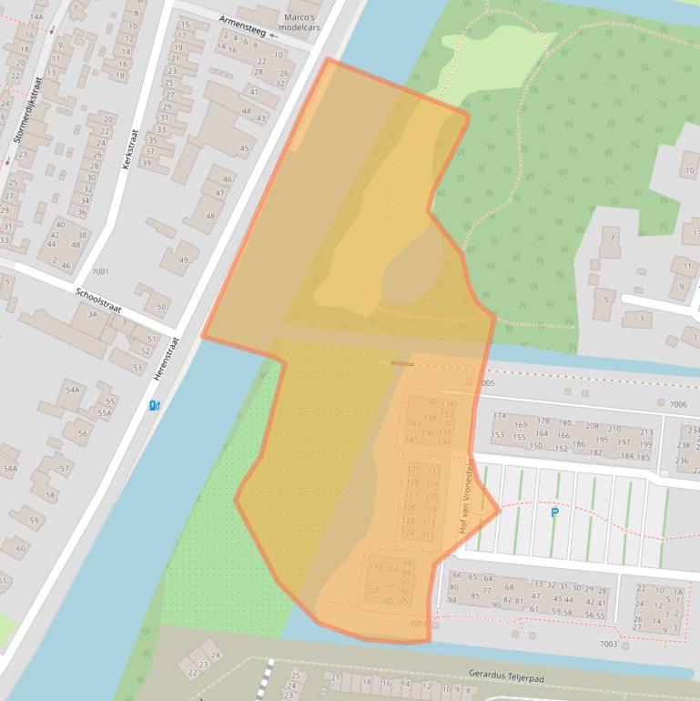 Kaart van postcodegebied 3439WC.
