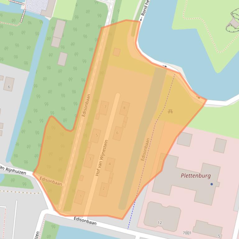 Kaart van postcodegebied 3439WG.