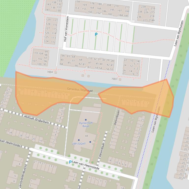 Kaart van postcodegebied 3439WH.