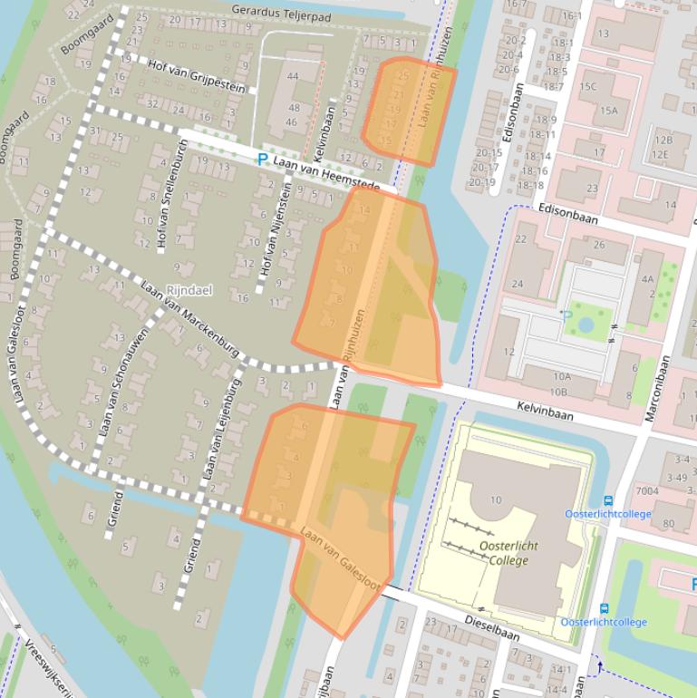 Kaart van postcodegebied 3439WK.