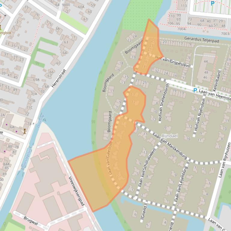 Kaart van postcodegebied 3439WL.