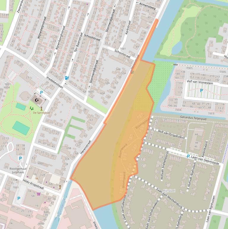 Kaart van postcodegebied 3439WN.
