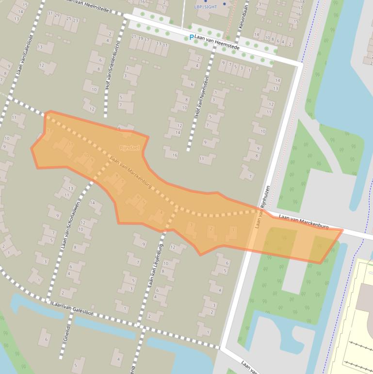 Kaart van postcodegebied 3439WS.