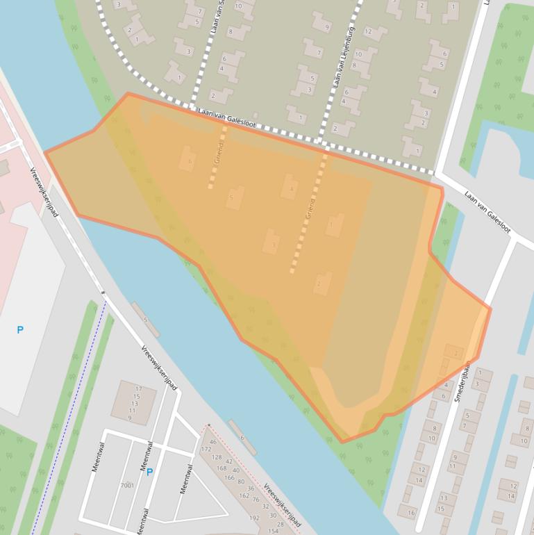 Kaart van postcodegebied 3439WW.