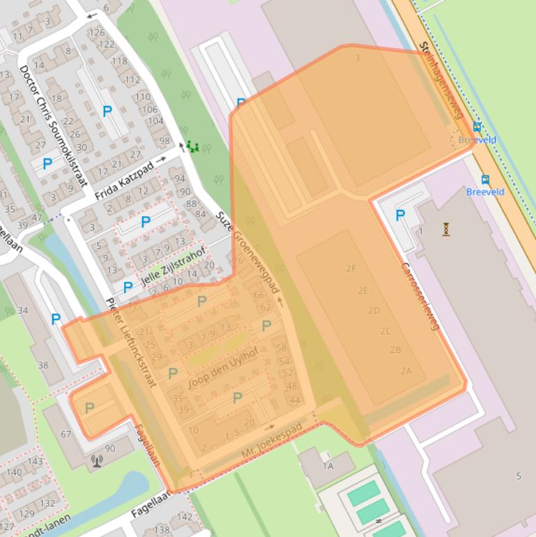 Kaart van postcodegebied 3440.