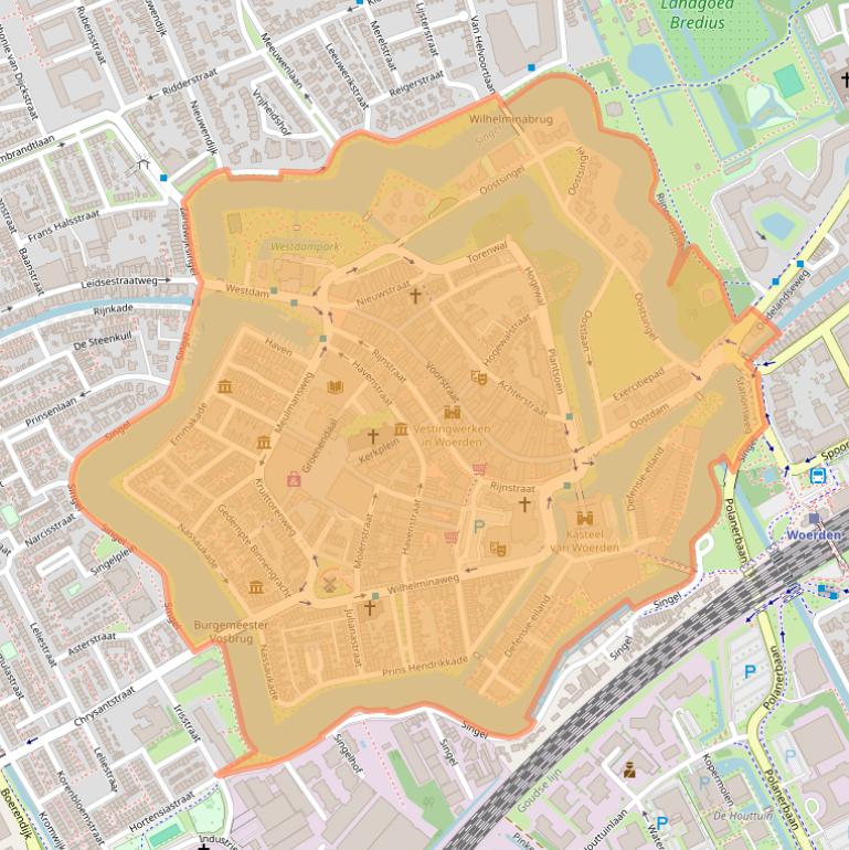 Kaart van postcodegebied 3441.