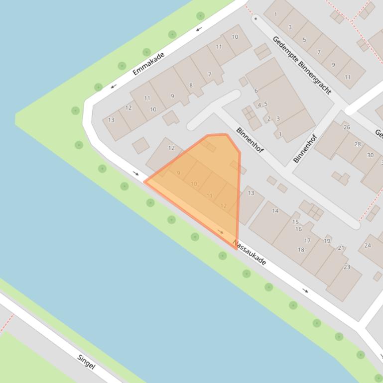 Kaart van postcodegebied 3441AA.