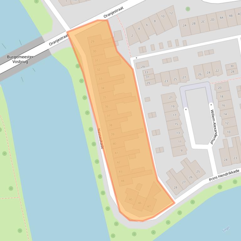 Kaart van postcodegebied 3441AC.