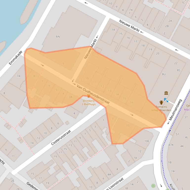 Kaart van postcodegebied 3441AM.