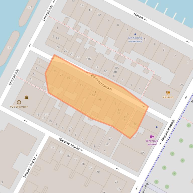 Kaart van postcodegebied 3441AP.