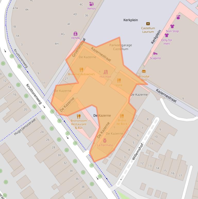 Kaart van postcodegebied 3441AZ.