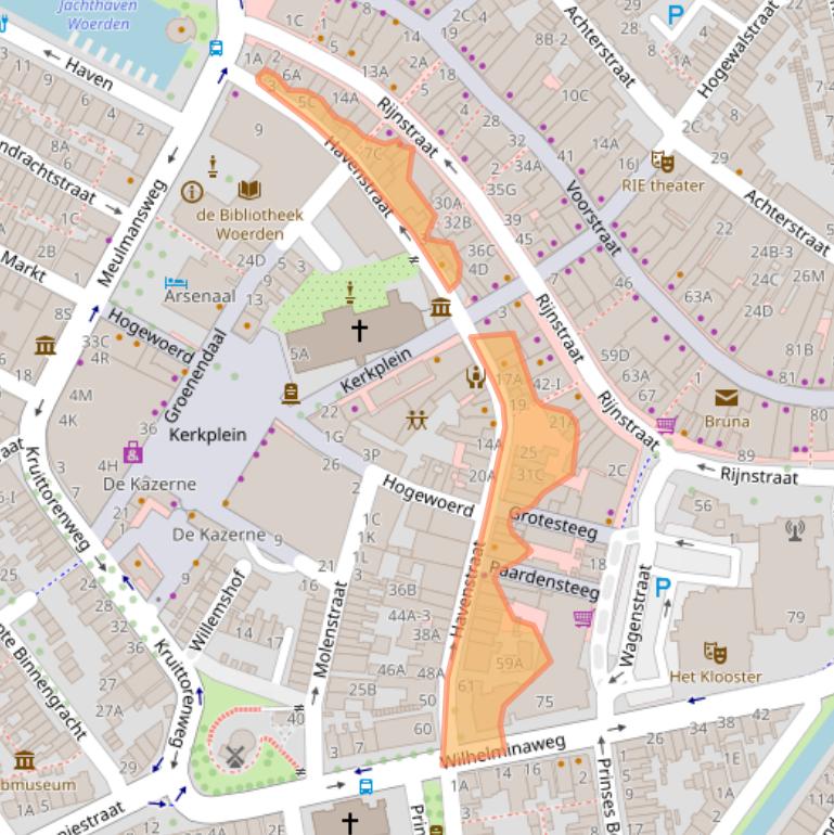 Kaart van postcodegebied 3441BH.