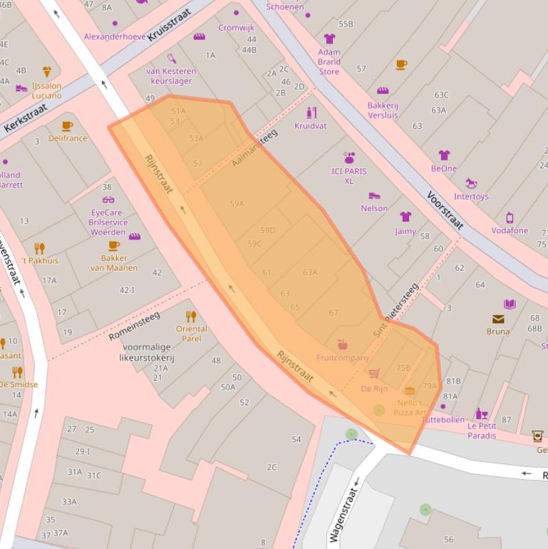 Kaart van postcodegebied 3441BR.