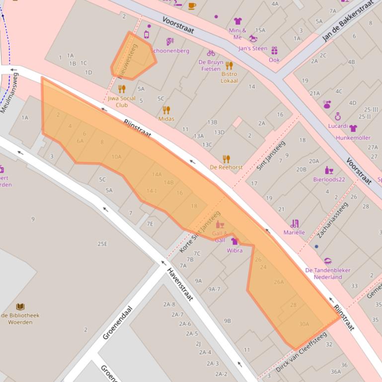 Kaart van postcodegebied 3441BT.