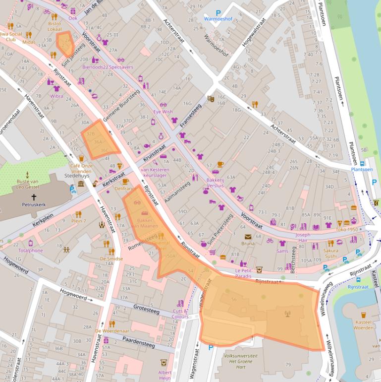 Kaart van postcodegebied 3441BV.