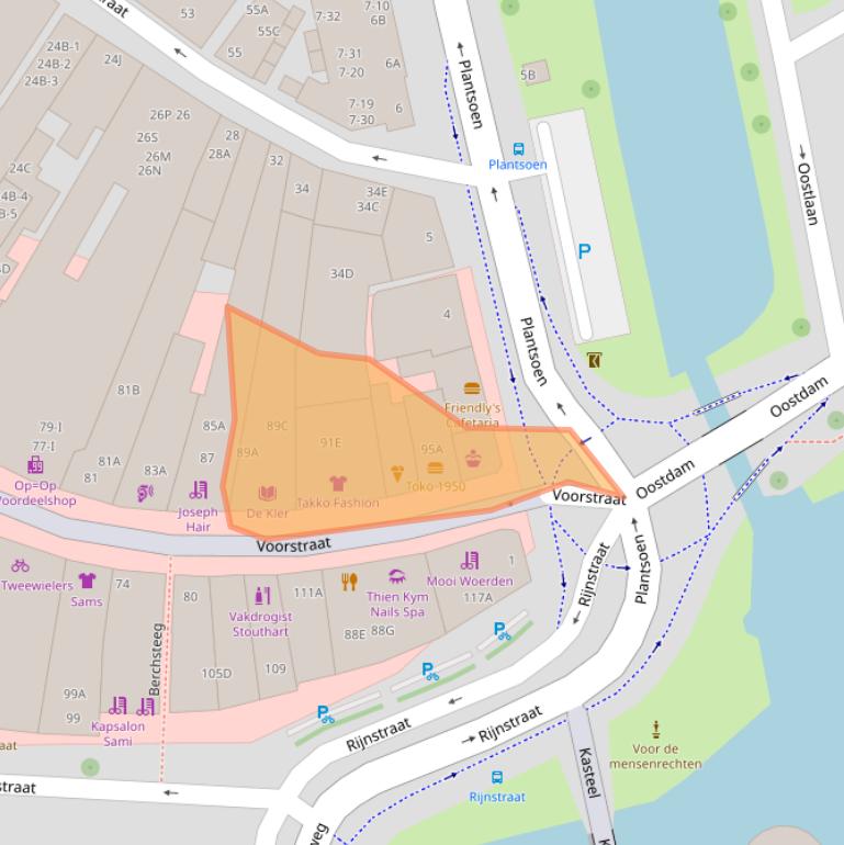 Kaart van postcodegebied 3441CK.