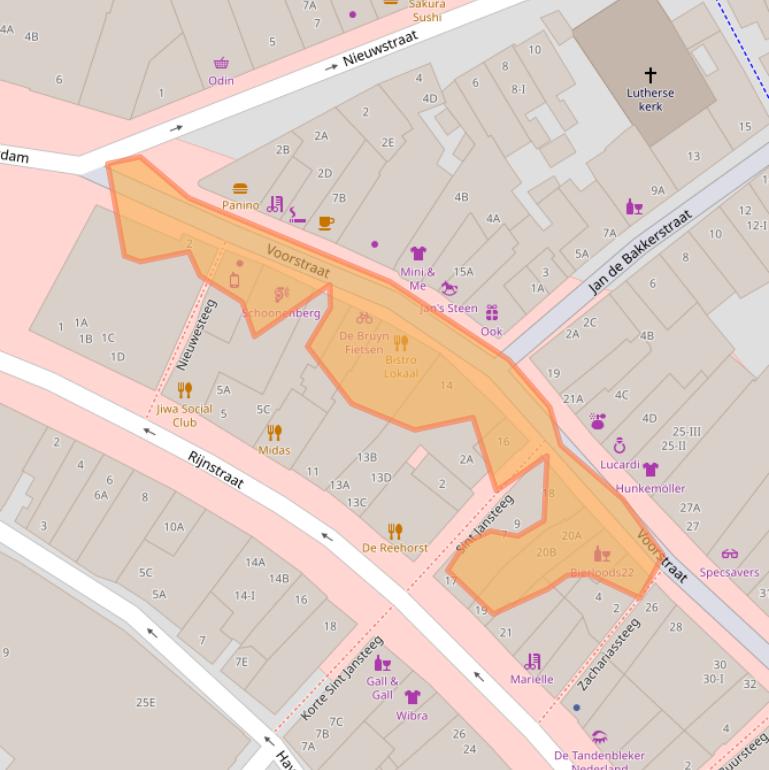 Kaart van postcodegebied 3441CL.