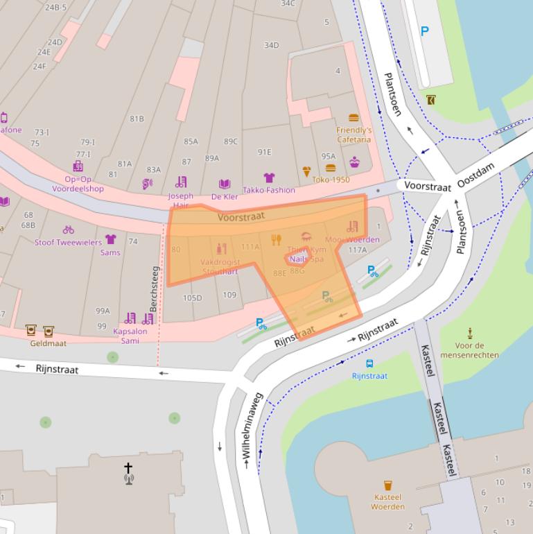 Kaart van postcodegebied 3441CP.