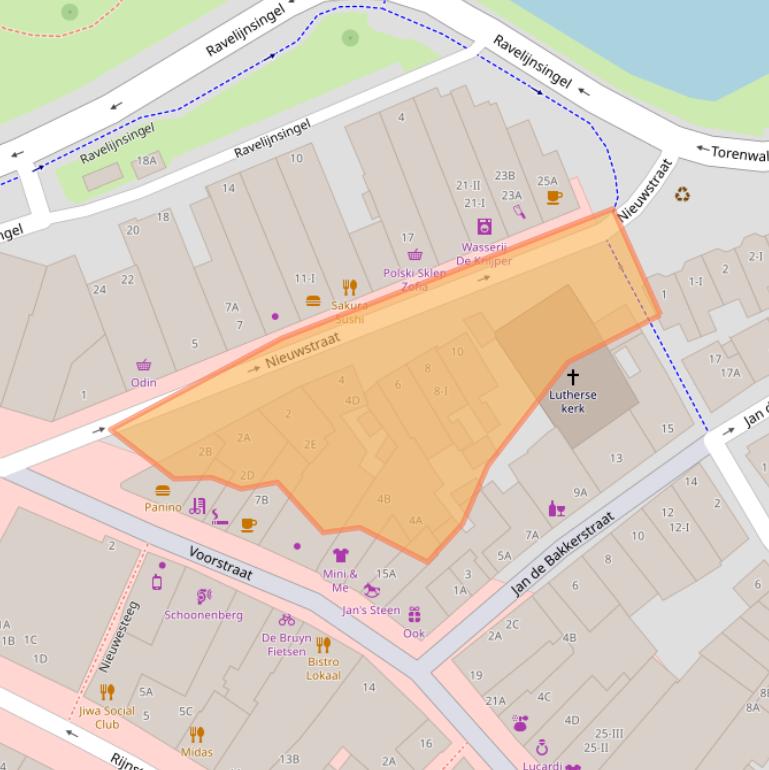 Kaart van postcodegebied 3441EB.