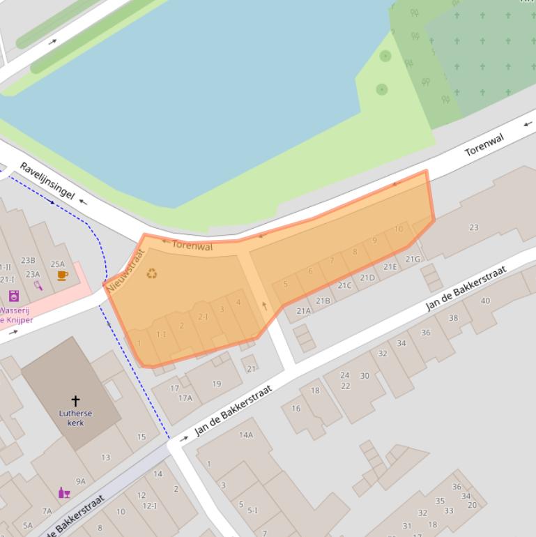 Kaart van postcodegebied 3441EC.