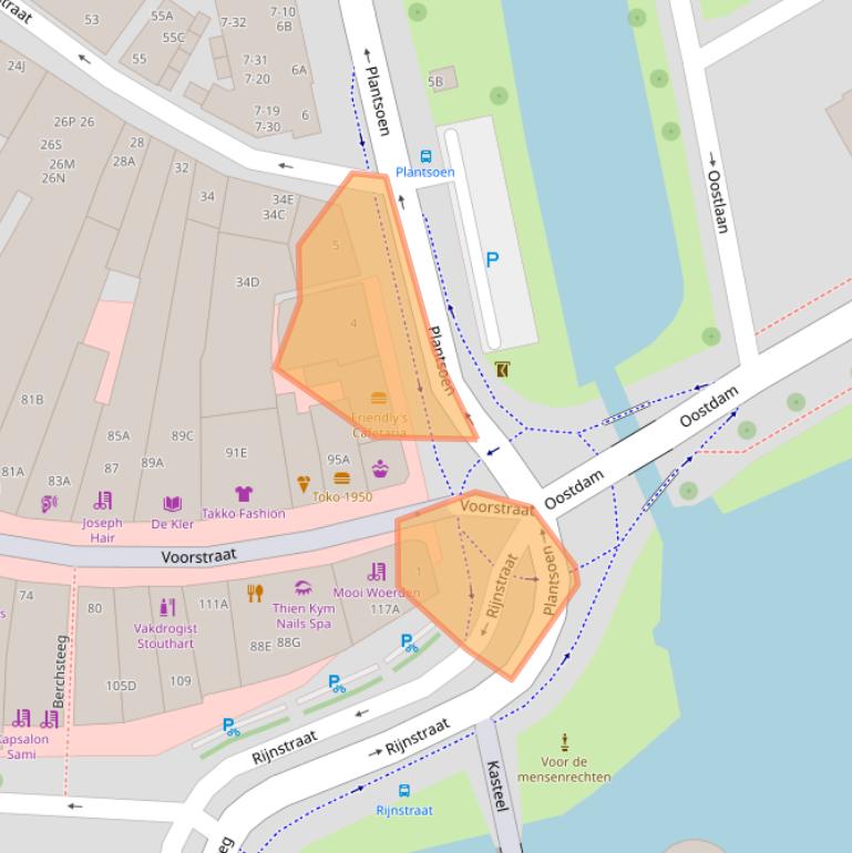 Kaart van postcodegebied 3441EK.