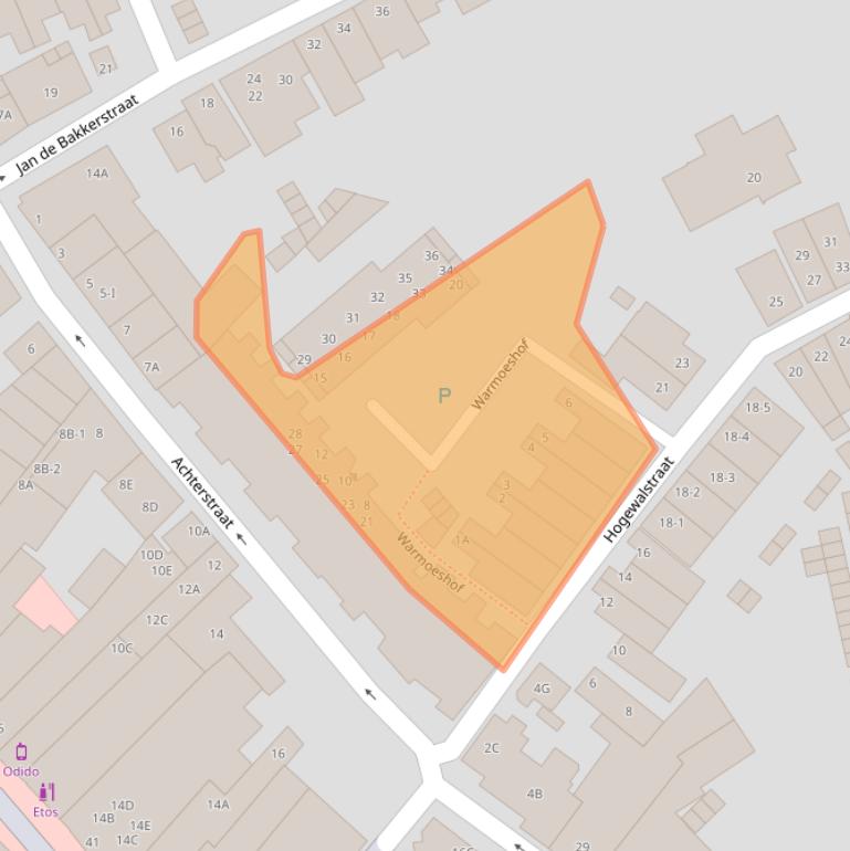 Kaart van postcodegebied 3441EP.