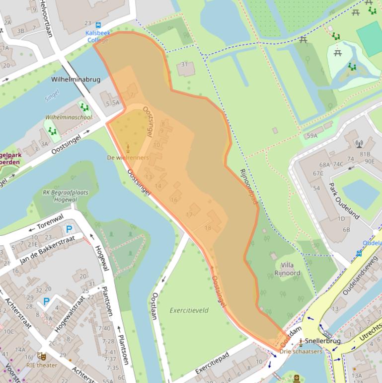 Kaart van postcodegebied 3441GC.