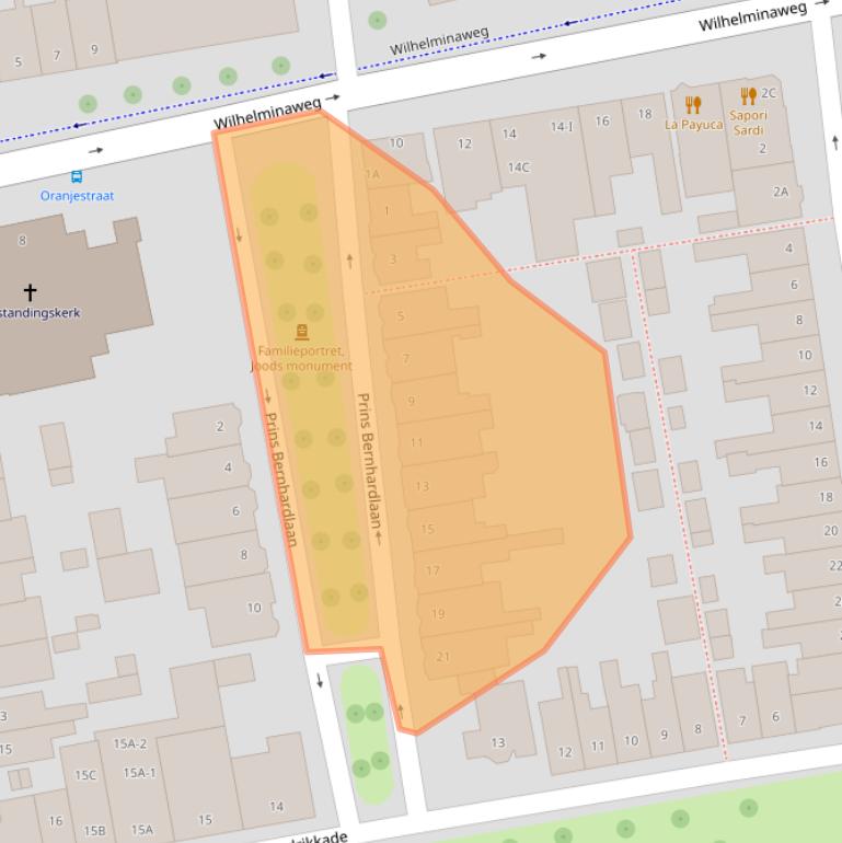 Kaart van postcodegebied 3441XG.