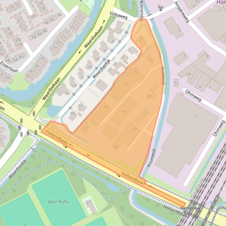 Kaart van postcodegebied 3442AG.