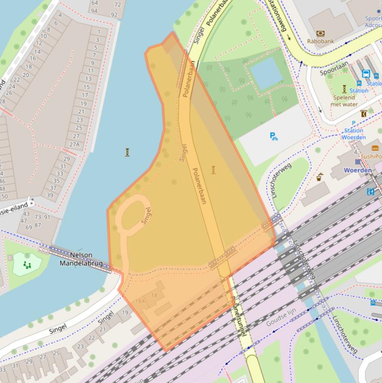 Kaart van postcodegebied 3442AJ.