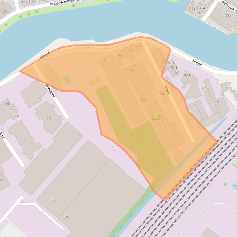 Kaart van postcodegebied 3442AM.