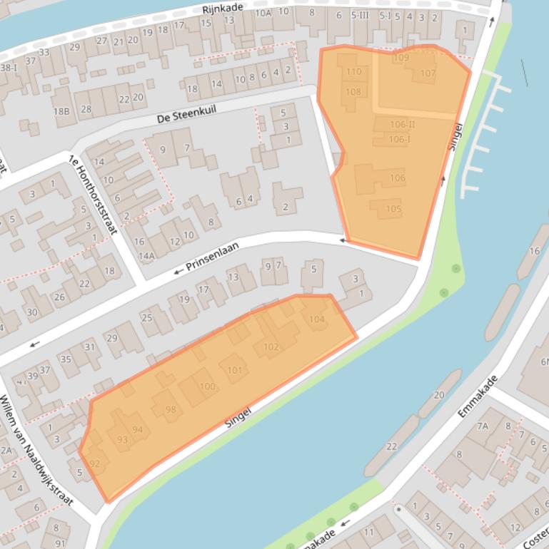 Kaart van postcodegebied 3442AP.