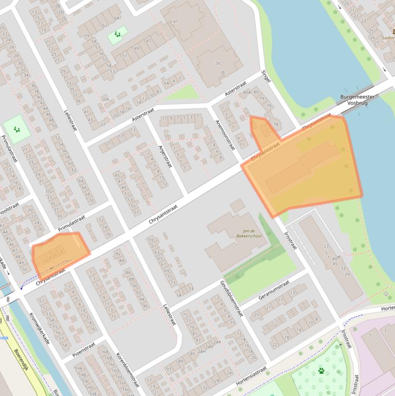 Kaart van postcodegebied 3442AS.