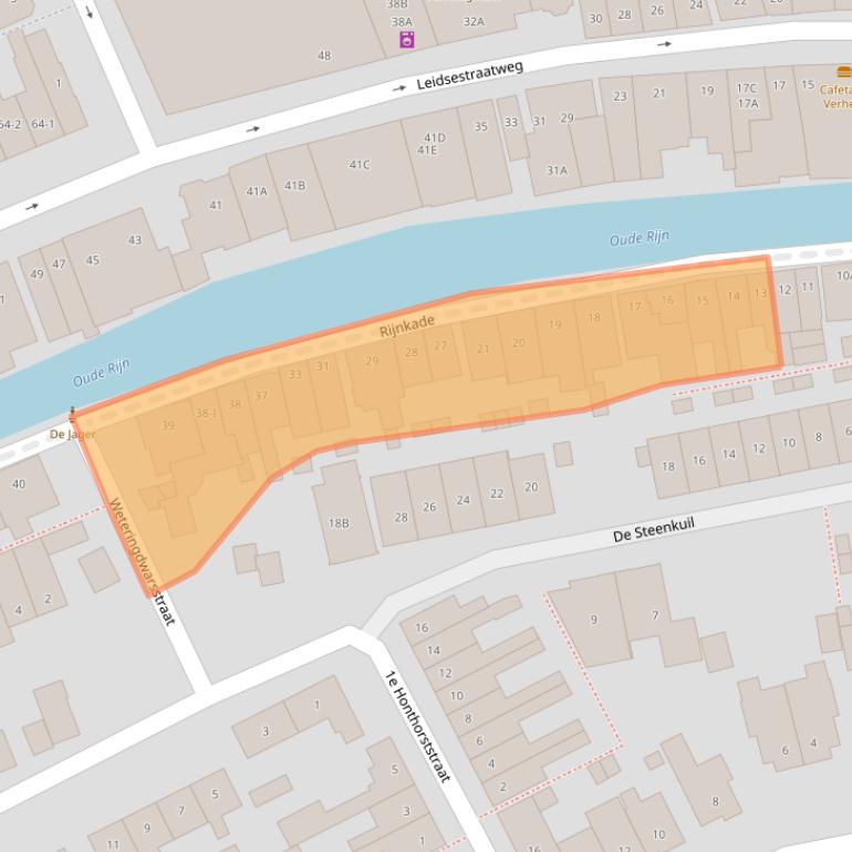 Kaart van postcodegebied 3442EB.