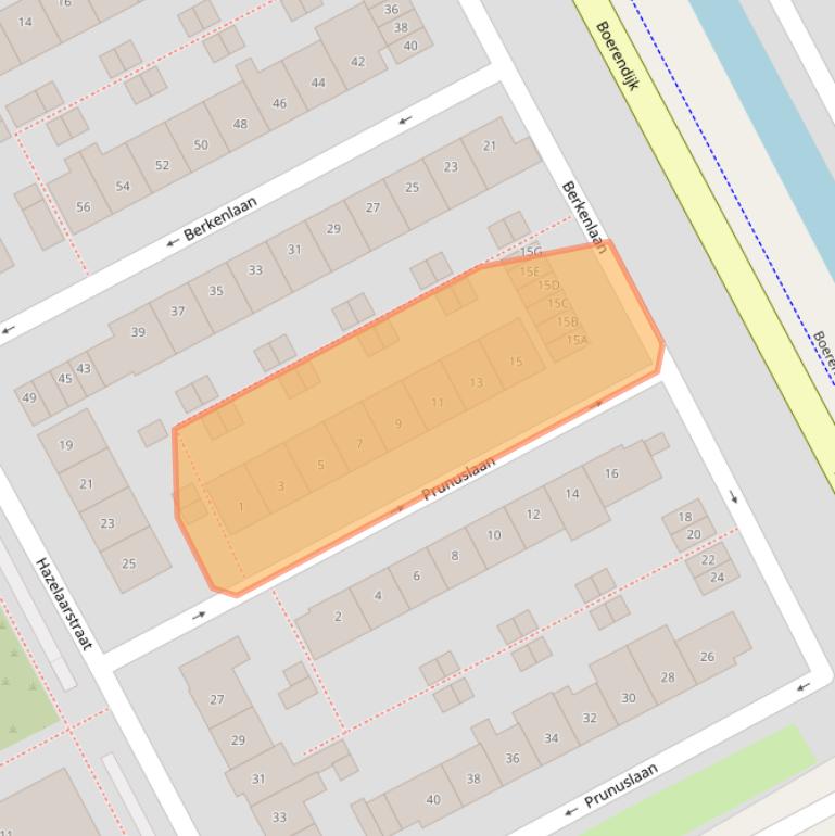 Kaart van postcodegebied 3442ER.