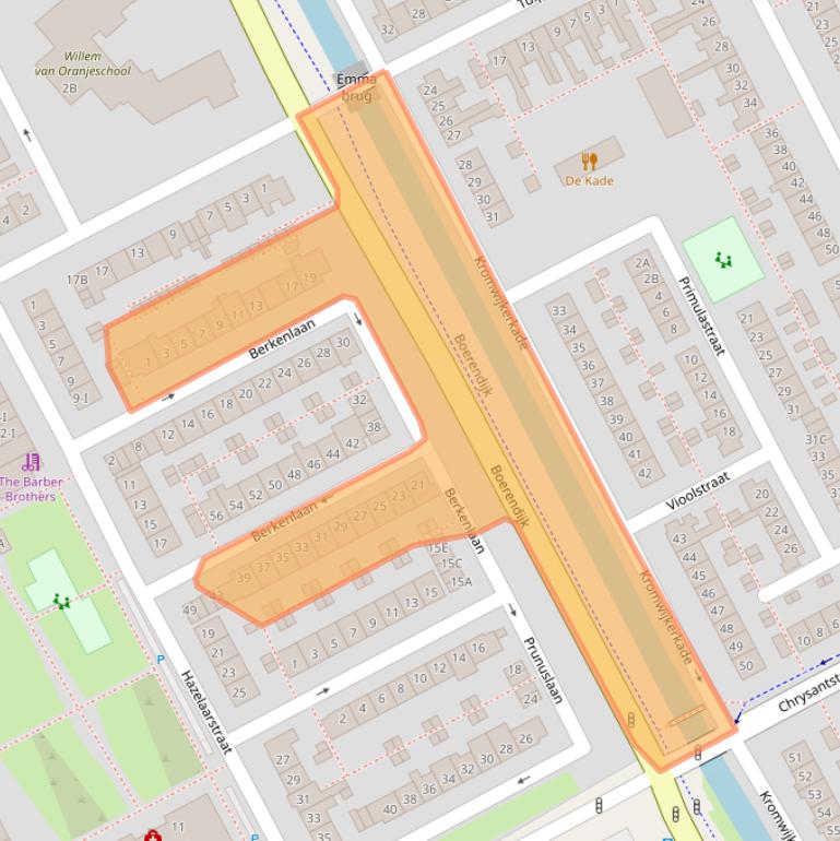Kaart van postcodegebied 3442ET.