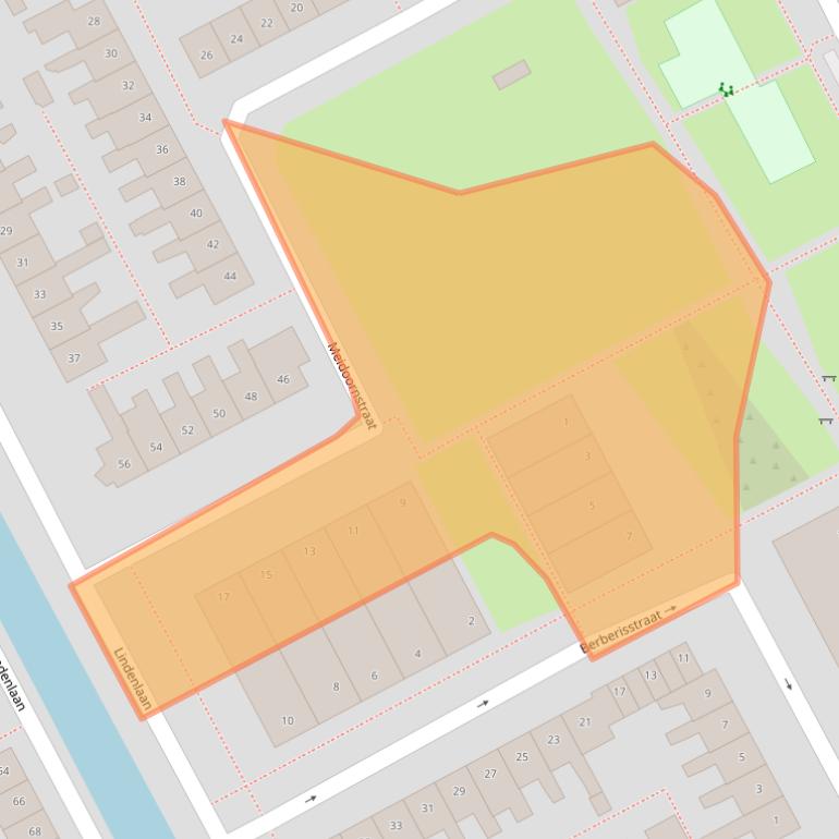 Kaart van postcodegebied 3442GA.