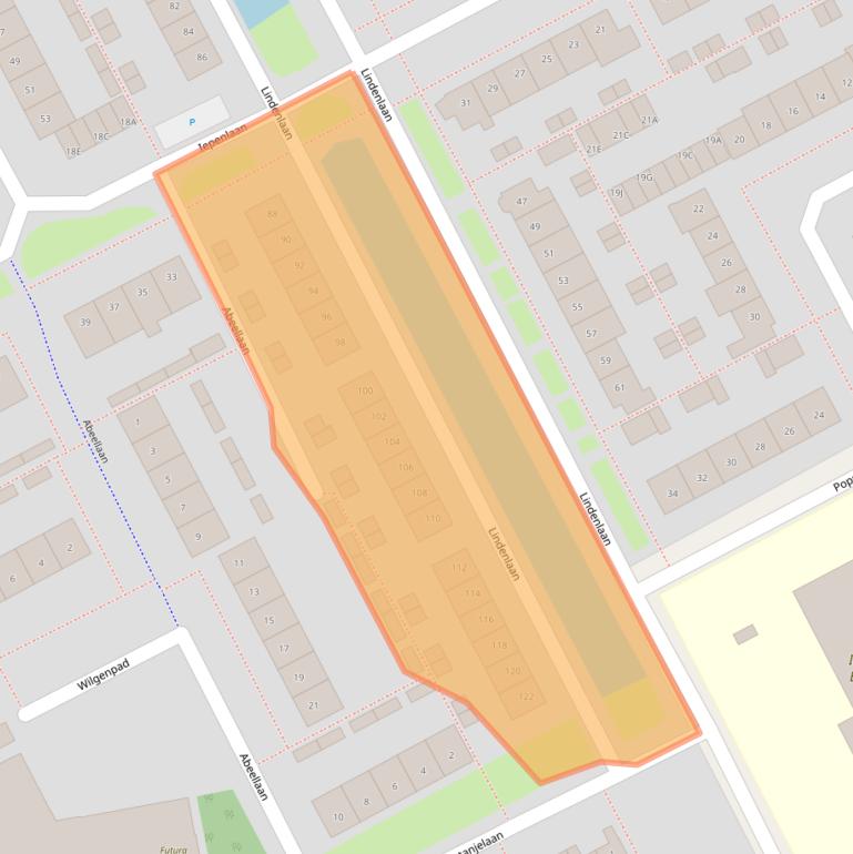 Kaart van postcodegebied 3442GK.