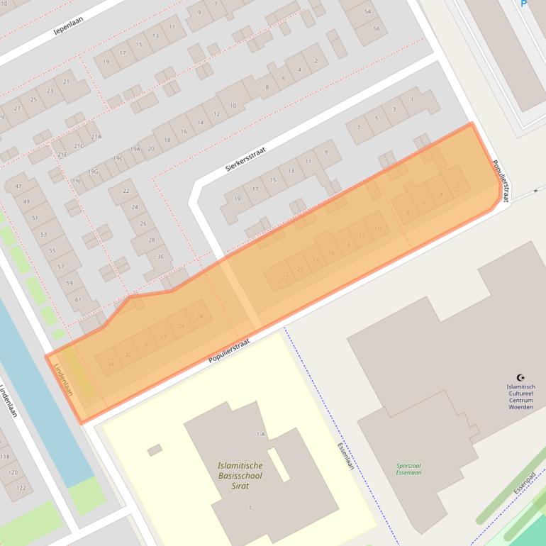 Kaart van postcodegebied 3442GP.