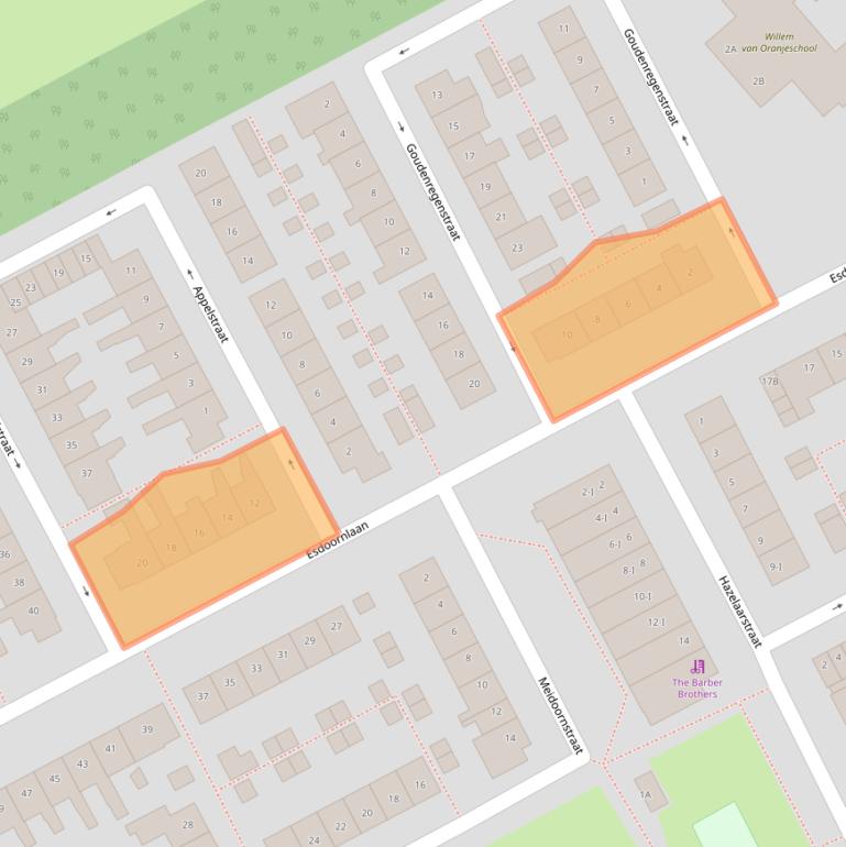 Kaart van postcodegebied 3442HC.