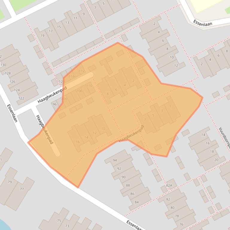 Kaart van postcodegebied 3442JN.