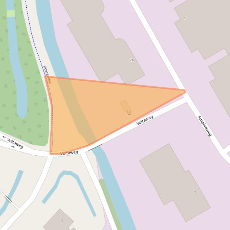 Kaart van postcodegebied 3442ZY.