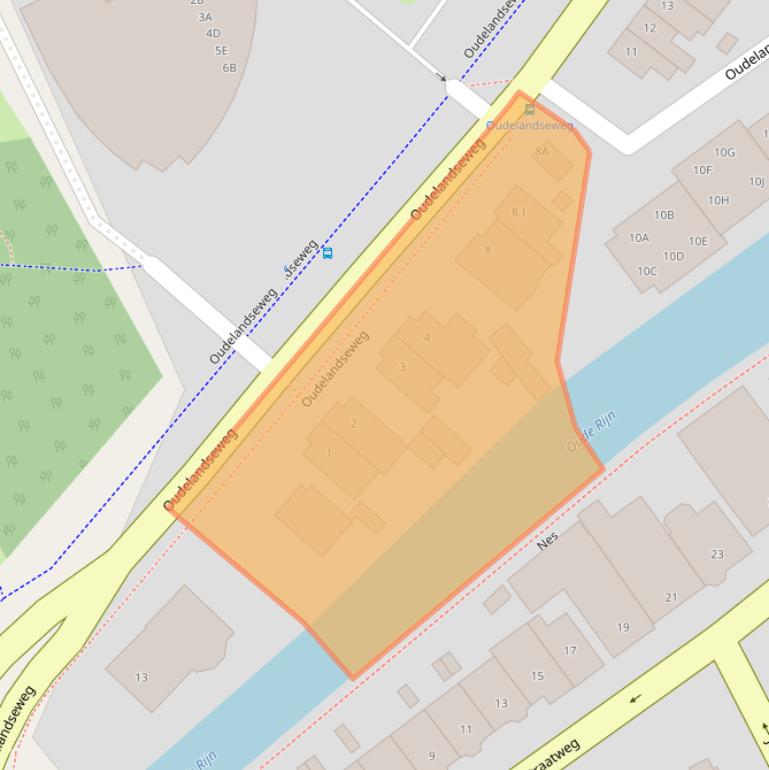 Kaart van postcodegebied 3443AA.