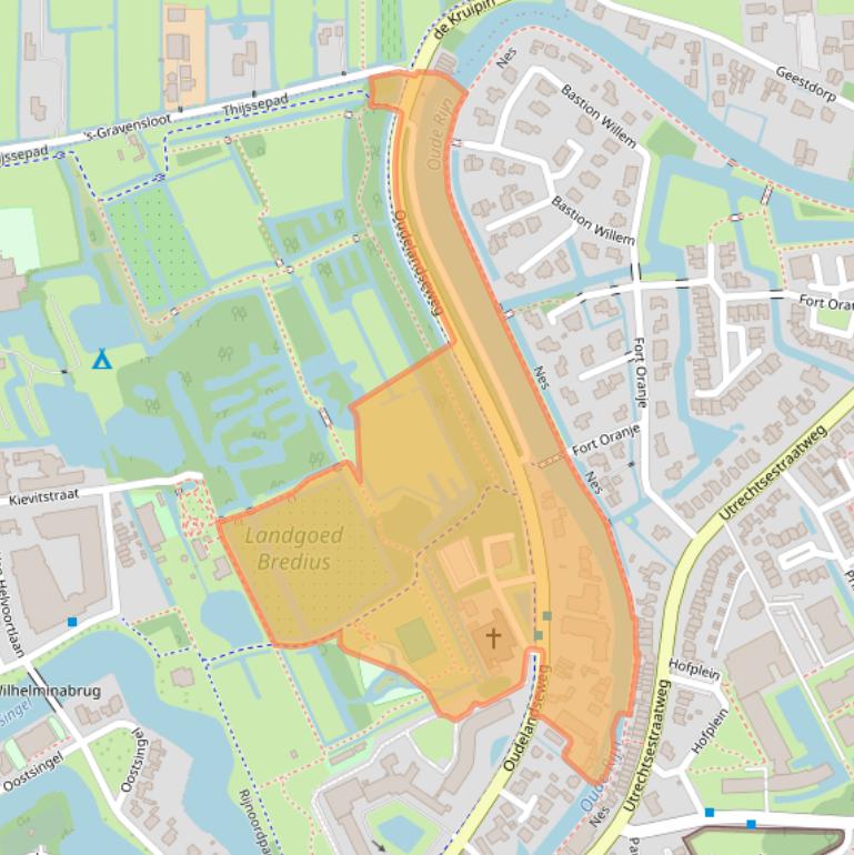 Kaart van postcodegebied 3443AC.