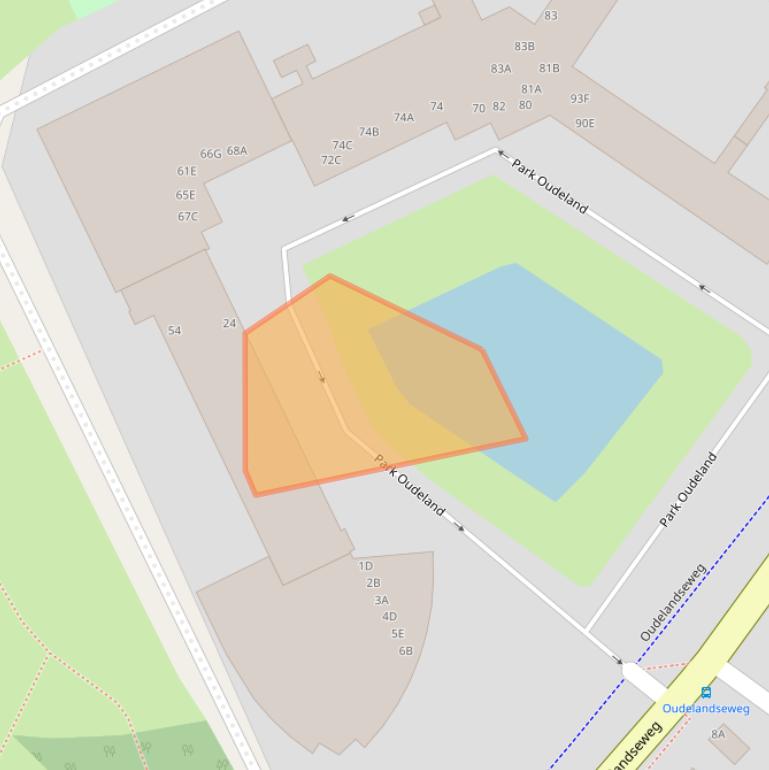 Kaart van postcodegebied 3443AG.