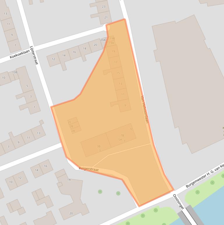 Kaart van postcodegebied 3443AN.