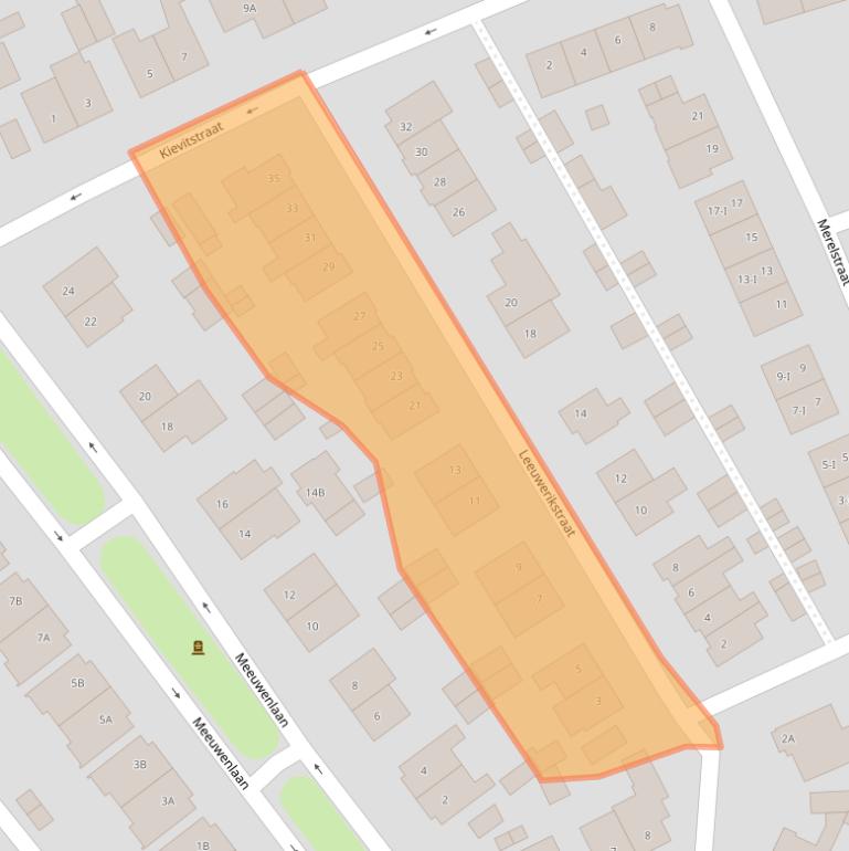 Kaart van postcodegebied 3443AX.