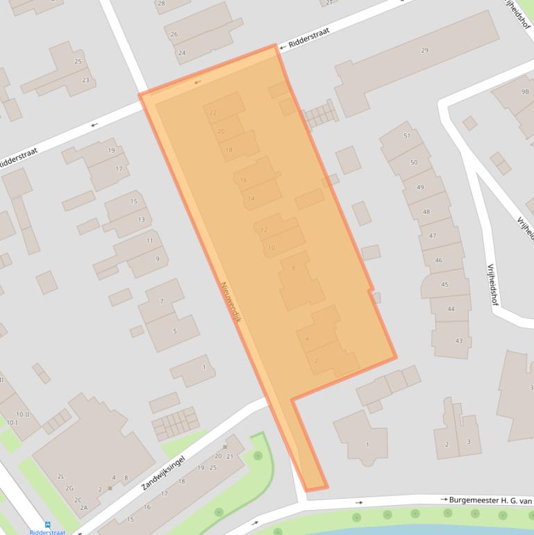 Kaart van postcodegebied 3443BL.